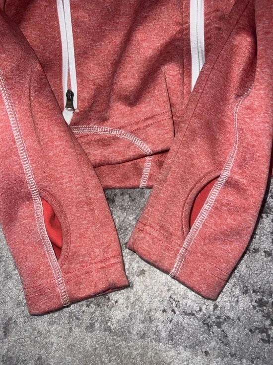 Harley-Davidson Women's Coral Zip Hoodie Jacket with Logo Sleeves - Picture 5 of 5